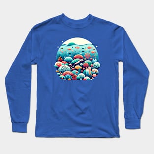 Great Barrier Reef Wonders: Australia's Underwater Spectacle Long Sleeve T-Shirt